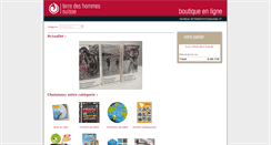 Desktop Screenshot of boutique.terredeshommessuisse.ch